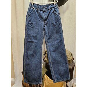 Carhartt Dungaree Fit Blue Denim Carpenter Jeans Mens 34x31 FRB13 Cat 2 2112